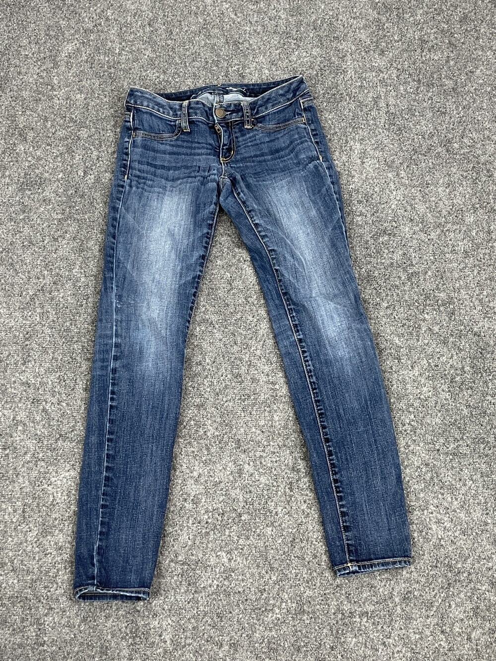 American Eagle Jegging Womens 4 Jeans Super Stretch Blue Jeans Denim Pants N60